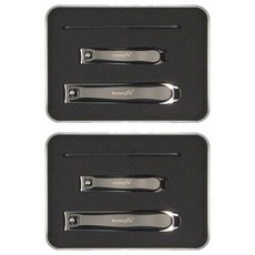 SUNDEN 三件式鐵盒指甲剪禮盒，不鏽鋼材質，11.8cm*8.9cm, MK4801, 2個