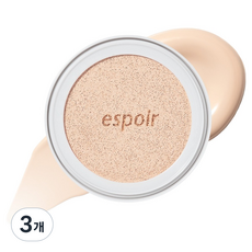 에스쁘아 실크 스킨 레이어 쿠션 리필 13g, 20 바닐라, 3개