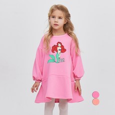 女童美人魚夢幻刷毛洋裝