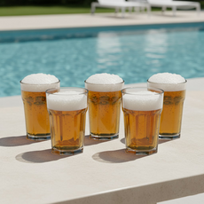 Living Mate塑膠八角水杯 480ml, 透明, 5個