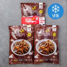 샌디밥 누들 어묵 떡볶이 짜장맛 (냉동), 230g, 3팩