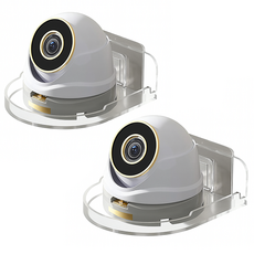 미르홈퍼니 무타공 홈캠 cctv 거치대 원형, 2개