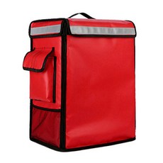 Winnerless Hard Frame Delivery Bag Backpack Type Kickboard Bike Delivery Bag, 紅色