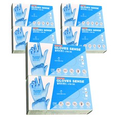 글러브센스 니트릴 장갑 M GS-N001, 3개, 중(M), 3개