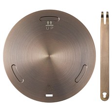 好物良品 食品級430不銹鋼多功能解凍加熱導熱板 28cm, 玫瑰金色, 1個