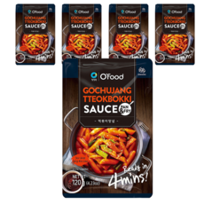 O'Food 清淨園 傳統辣炒年糕醬 120g*5包 韓式道地風味