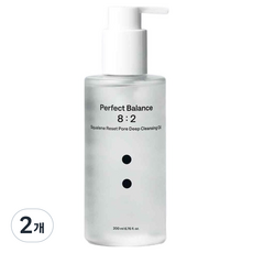 비랩 8 : 2 비랩 스쿠알렌 리셋 포어 딥 클렌징 오일, 2개, 200ml