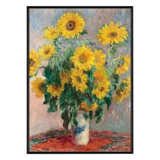 菠蘿選畫所 莫內 向日葵花束I AVAR7102B, 黑色