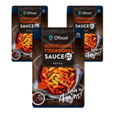 O'Food 清淨園 傳統辣炒年糕醬 120g*3包 (道地韓式風味、快速烹煮)