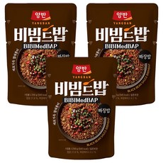 동원 양반 비빔드밥 짜장밥 포켓, 250g, 3개
