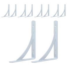 E.T.SHOP 半月形置物架 2入, 白色, 10個