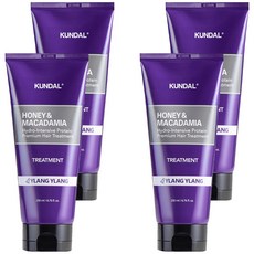 쿤달 허니 앤 마카다미아 헤어트리트먼트 일랑일랑향, 200ml, 4개