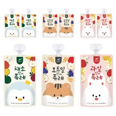 Little Spoon 孩童水果泥 100g+蔬菜泥 100g+燕麥泥 100g套組, 3組