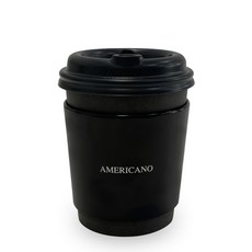 투고팩 에어블랙 에어홀더 + 330ml 종이컵 + 타공뚜껑 세트, 100개입, 1세트