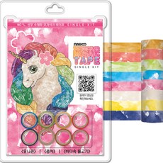 sinwoo 紙膠帶組 8入+設計圖紙 3張, 水彩款(W2), 1組