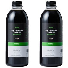 웨이크비 콜드브루 원액 브라질 세하도, 1L, 1개입, 2개