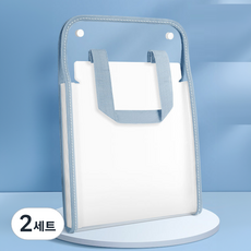 Allincell 多功能直式風琴夾 13格 A4 + 貼紙組, 2套, 藍色(文件夾)