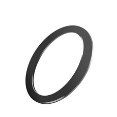 Home Planet 兼容磁吸金屬環貼紙, 黑色, 3個