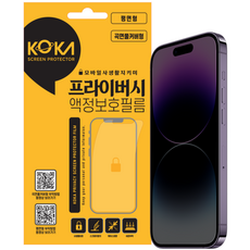 Kkokka 防窺隱私螢幕保護貼 2片組, 1套