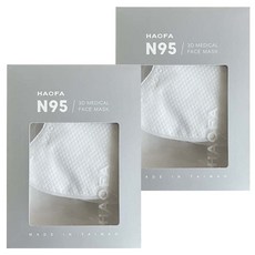 HAOFA 氣密型 N95立體醫療口罩 S, 2盒, 深灰色, 10片