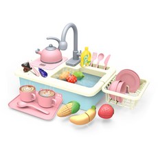 베티베카 물 나오는 싱크대 주방놀이, 블루, 1개