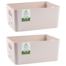 반함 구름비 바스켓, 핑크, 2개