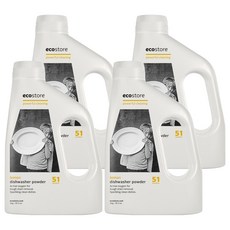 ecostore 宜可誠 洗碗機專用環保洗碗粉 經典檸檬, 1kg, 4瓶