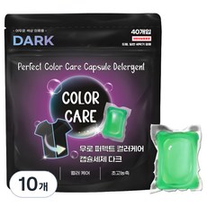 무로 퍼펙트 컬러케어 캡슐세제 다크, 40개입, 10개