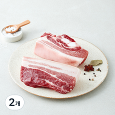 보담 무항생제 인증 바로 신선 한돈 미박 삼겹살 수육용 (냉장), 2개, 600g