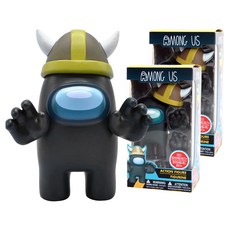 AMONG US 太空狼人殺 可動公仔 黑色, 2個