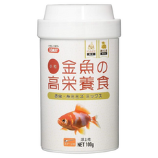 COMET 可美多 金魚高營養飼料 小粒, 100g, 含赤蟲, 絲蚯蚓混合, 1瓶