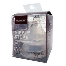 MOTHER-K 寬口防脹氣奶嘴 M 2入, 2-4個月, 1盒
