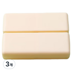 리치쌀봉 편리한 요일별약통 케이스 7칸 옐로우 10 x 7 x 2.5 cm, 3개