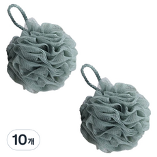 블루무역 버블타올 샤워볼, 그린, 1개입, 10개