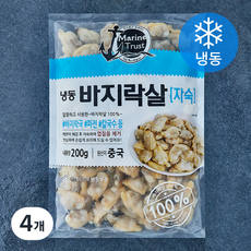 바지락살 자숙 (냉동), 4개, 200g