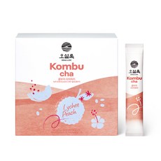 OSULLOC 康普茶粉隨身包 荔枝蜜桃味, 5g, 30條, 1盒