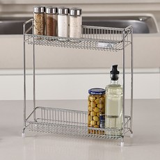 JCL 全不鏽鋼304 Reto 調味罐架, 銀色