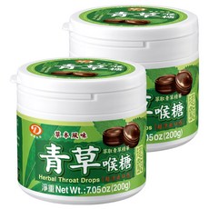 綠得製菓 超涼青草喉糖 綠, 200g, 2罐
