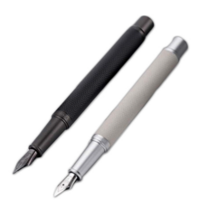 Madakkumi 鋼筆2件套組, 鈦黑色 + 米白色, 0.5mm