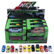 웰리 1:60 미니카 컬렉션 3, 혼합색상, 1세트