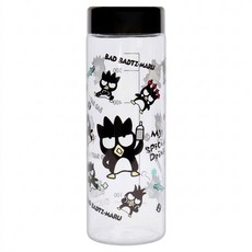 OTTO 崴昇 酷企鵝 Tritan 輕漾隨身水瓶 XO-7260, 透明色 + 黑色, 600ml, 1個