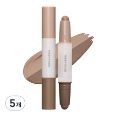 MERYTHOD 雙頭修容棒 3.3g, 5入, 02 Toffee Brown