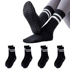 Jieum& 防滑瑜珈皮拉提斯襪 4雙