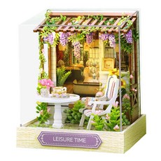 CUTE ROOM 智趣屋 DIY 手作袖珍屋 附防塵罩 QT087, 邂逅午茶 多色, 1組