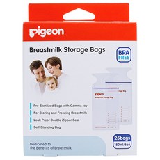 pigeon 貝親 母乳冷凍袋, 25個, 1盒