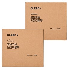 CLEAN i 乾爽手提袋 嬰兒爽身粉香 300入, 5L, 2個