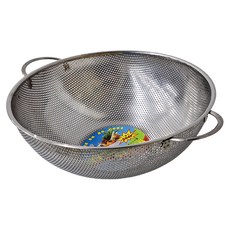 CHANG JANN 巧晶蔬果藍, CNS 304#高級不鏽鋼18-8, 快速濾水, 31.5cm, 1個