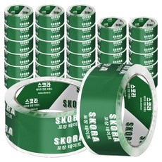 Skora 高透明封箱膠帶 輕包裝 53μm 48mm x 50m, 30個