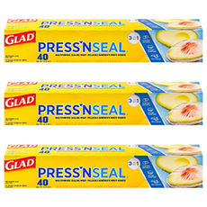 GLAD 佳能 Magic Wrap Press'n Seal 強力保鮮膜, 30cm, 12.3m, 3個
