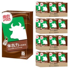 維他 朱古力牛奶飲品, 250ml, 24入